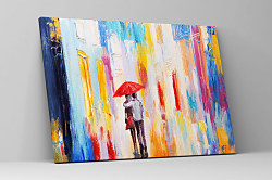 Obraz Láska v daždi 1661